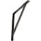 Ekena Millwork Traditional Steel Bracket, Antiqued Warm Silver 2"W x 24"D x 24"H BKTM02X24X24TRAWS - alternate 1
